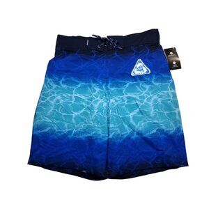 new mens ocean coast recycled fabric harbour navy blue draw string swim shorts
